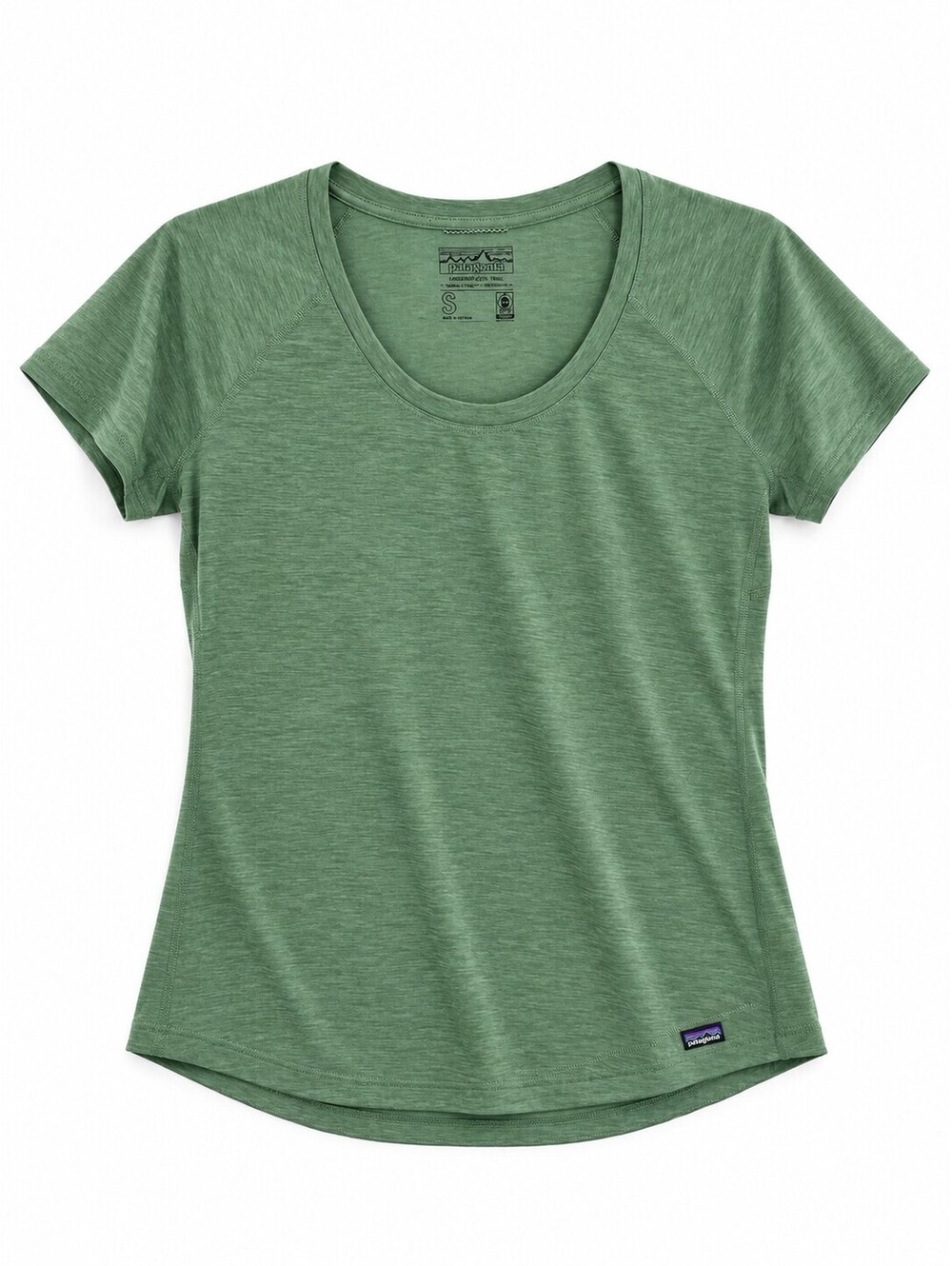 Patagonia Women’s S Green Capilene Cool Trail Short Sleeve Shirt 24501